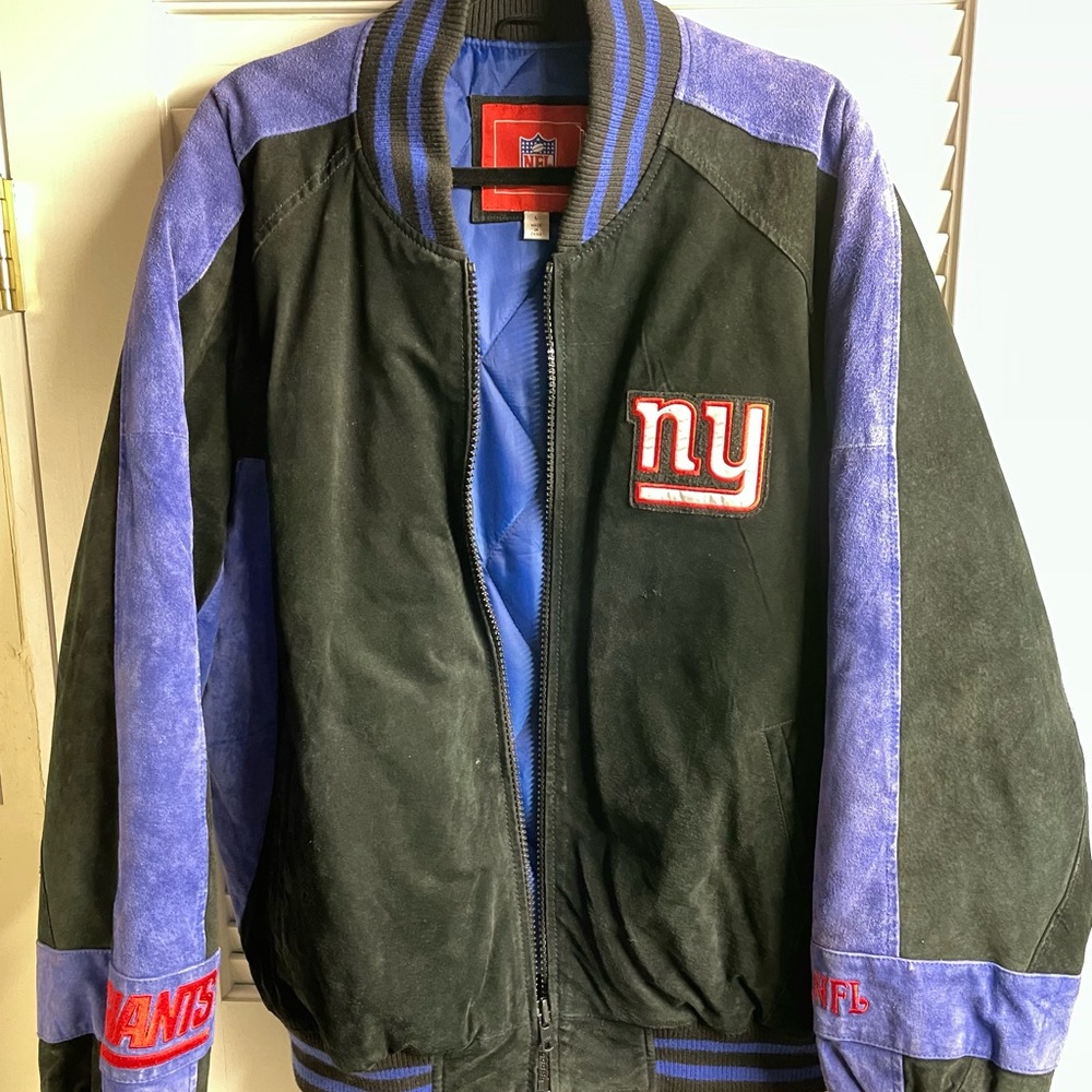 Vintage Men's Suede/Leather New York Giants jacket